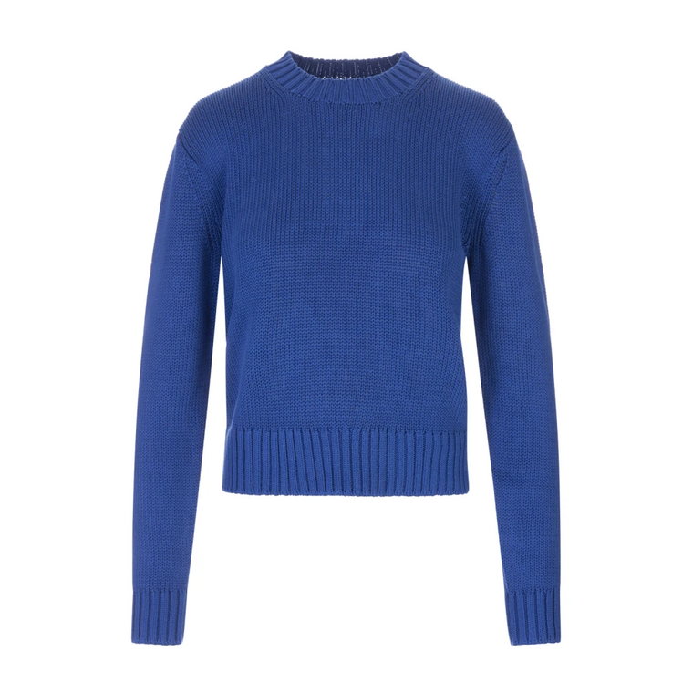 Wygodny Niebieski Sweter z Wysokim Dekoltem Ralph Lauren