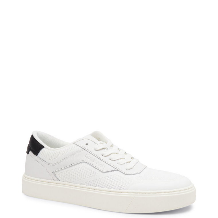 Calvin Klein Trampki LOW TOP LACE UP KNIT | z dodatkiem skóry