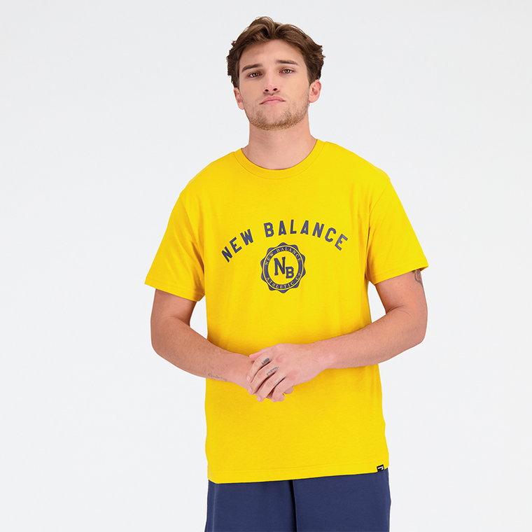 Koszulka męska New Balance MT31904VGL  żółta
