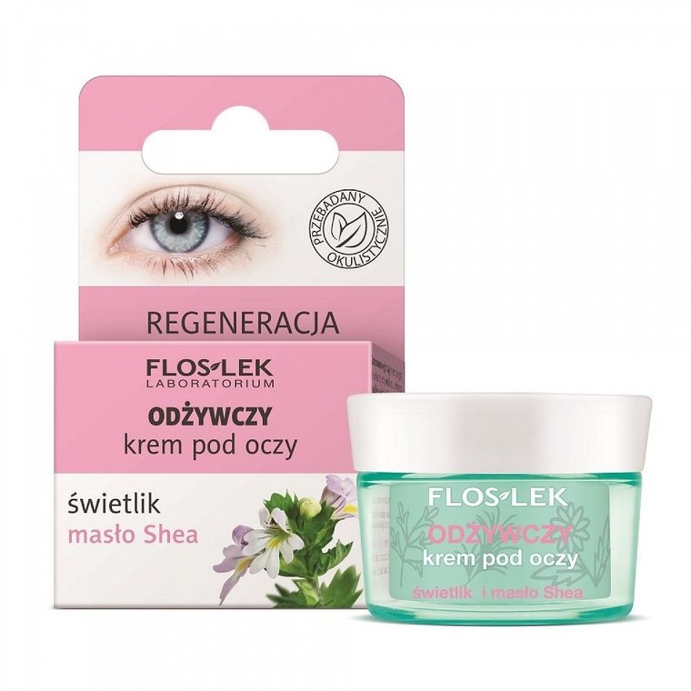 Floslek, Pielęgnacja oczu, krem pod oczy odżywczy, 15 ml