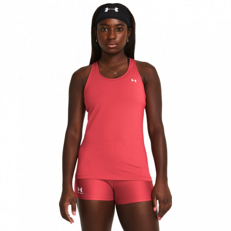 Damski top trenignowy Under Armour Tech Mesh Racer Tank - różowy