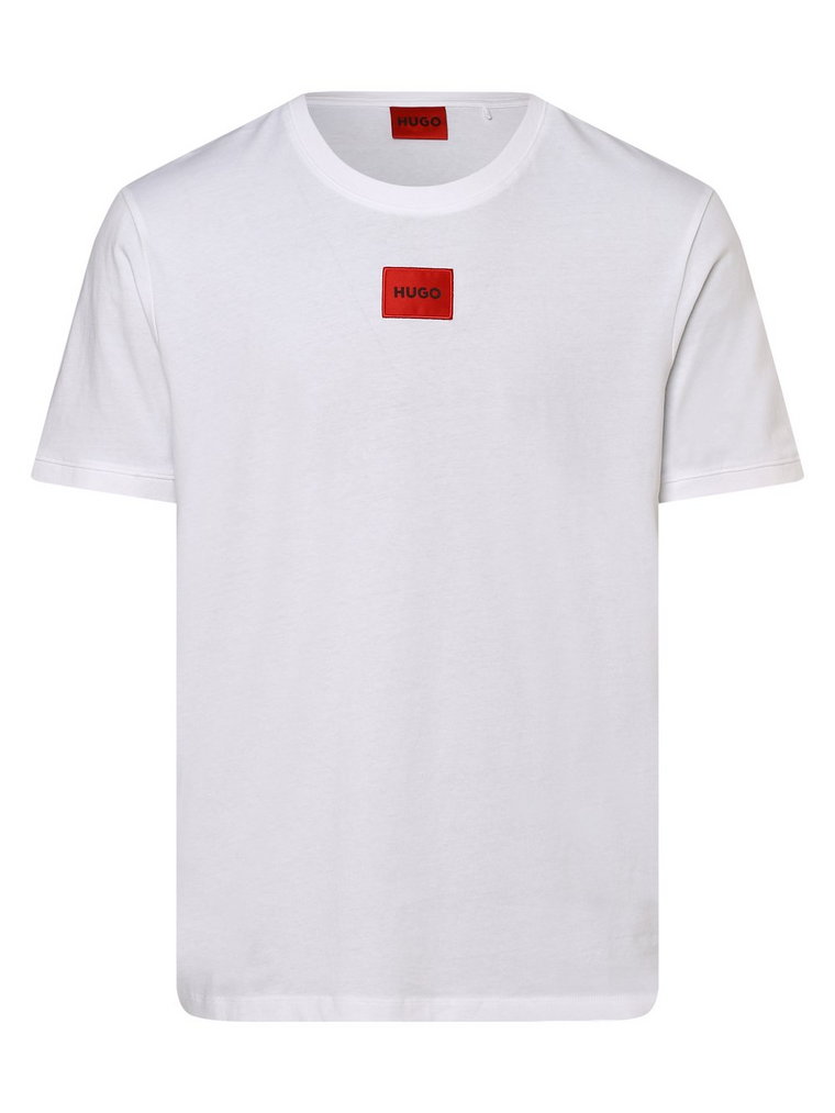 HUGO - T-shirt męski  Diragolino212, biały