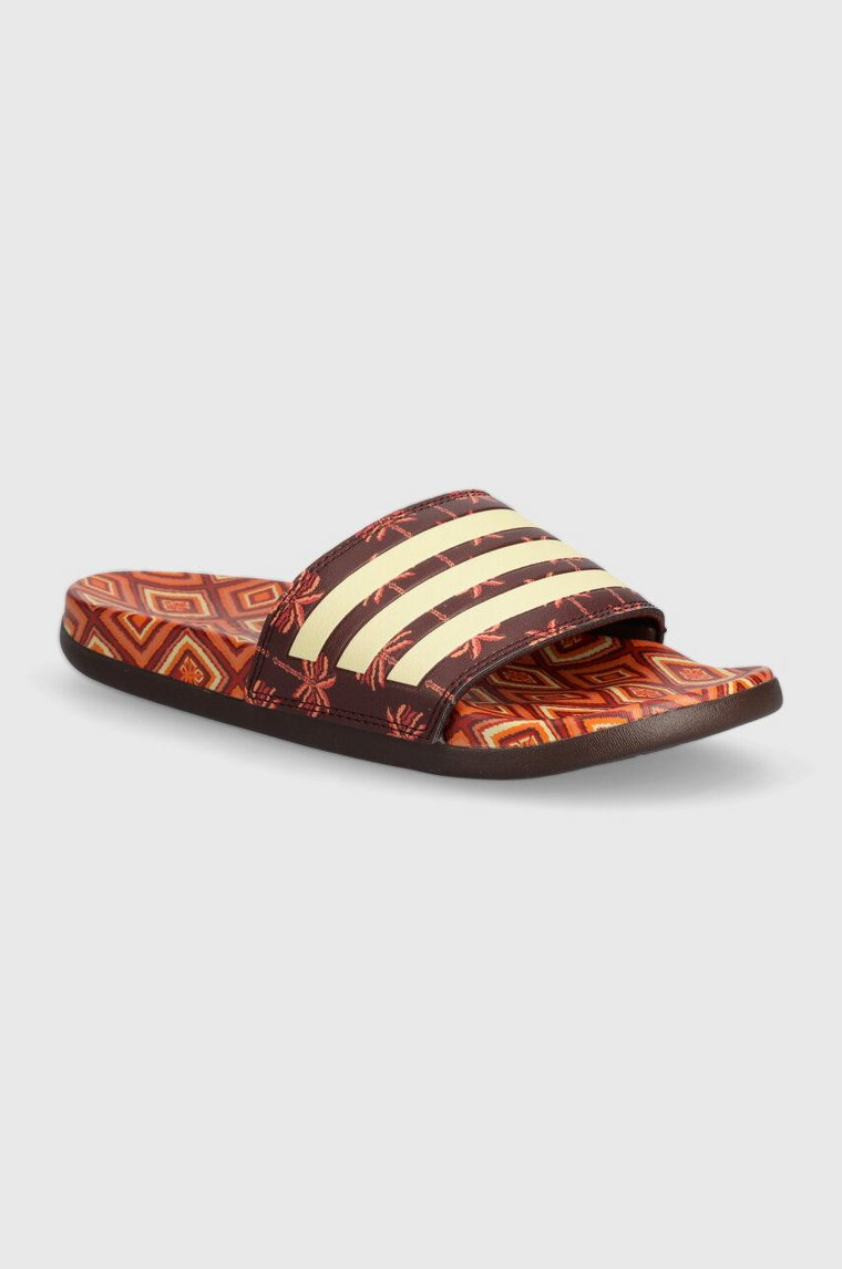 adidas klapki Adilette x Farm Rio damskie kolor brązowy IH2136