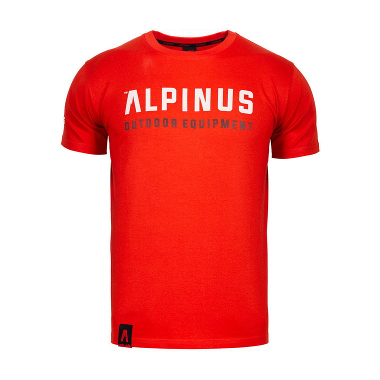 Koszulka trekkingowa męska Alpinus Outdoor Eqpt. czerwona