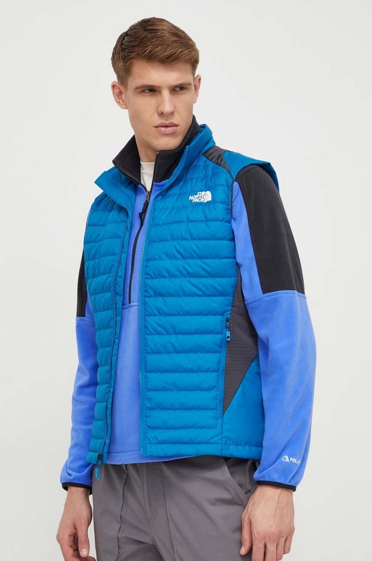 The North Face bezrękawnik sportowy Hybrid kolor niebieski przejściowy NF0A825MWO91