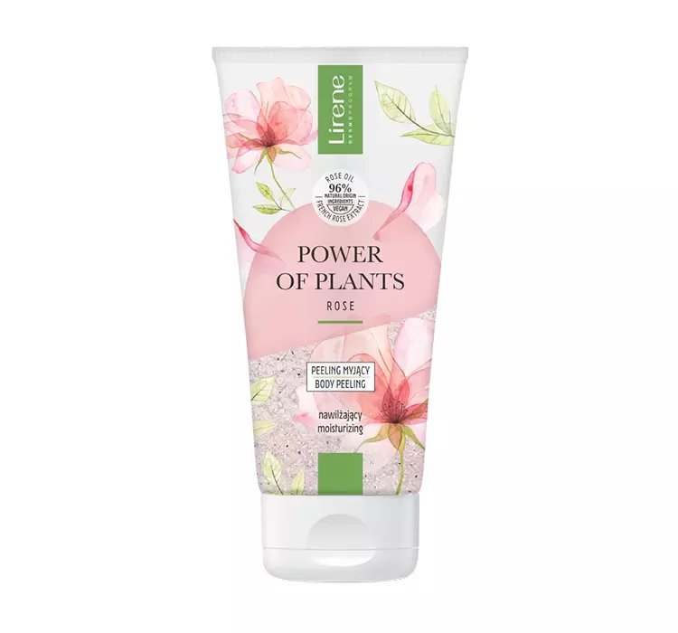 LIRENE POWER OF PLANTS ROSE NAWILŻAJĄCY PEELING MYJĄCY 175G