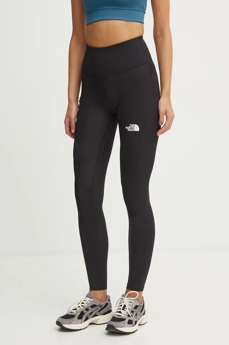 The North Face legginsy sportowe Mountain Athletics Multi damskie kolor czarny gładkie NF0A893DJK31