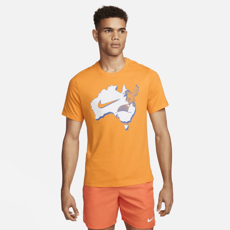 Męski T-shirt do tenisa NikeCourt - Biel