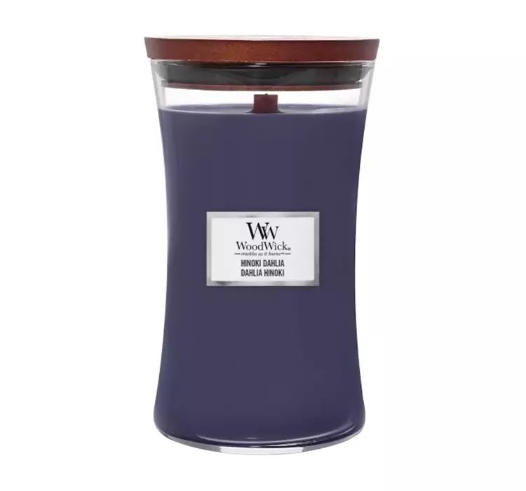 WOODWICK LARGE JAR CANDLE ŚWIECA ZAPACHOWA HINOKI DAHLIA 610G