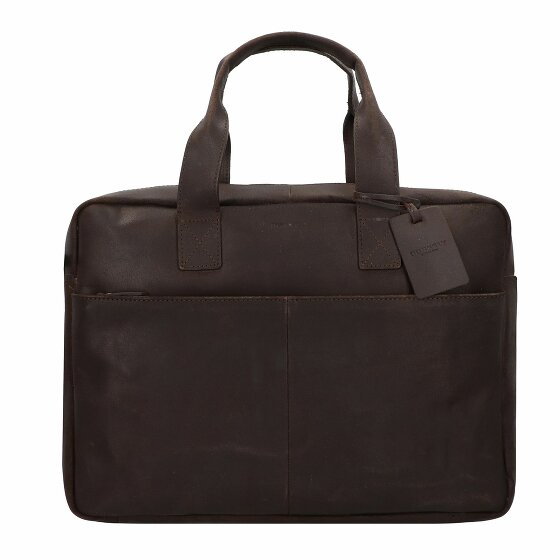 Burkely Vintage River Briefcase Leather 41 cm Komora na laptopa brown