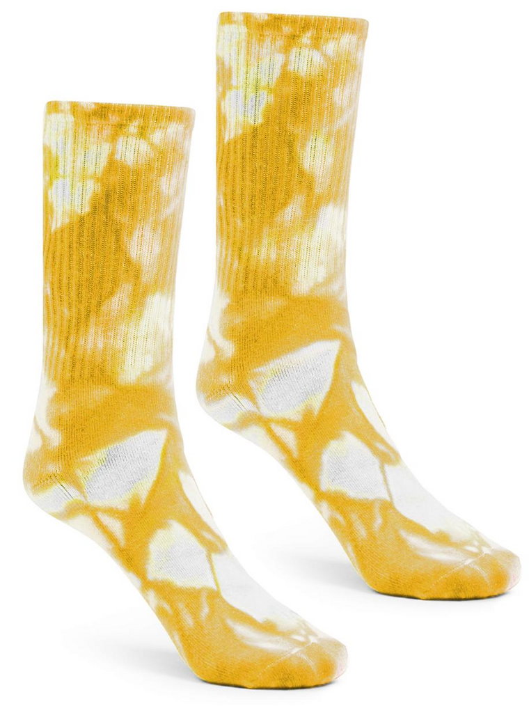 Długie Skarpetki Żółte Urban Socks Tie Dye