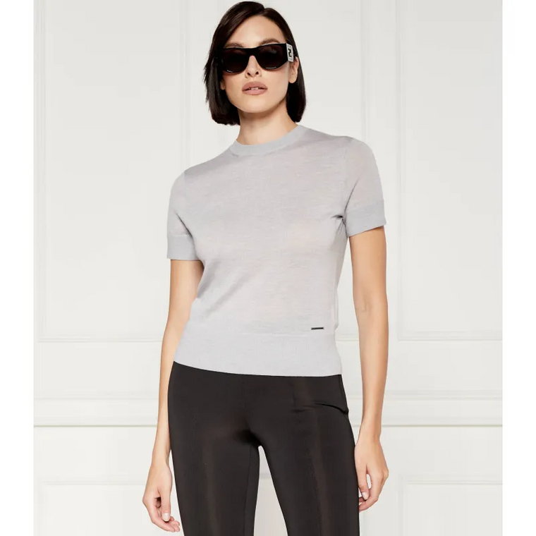 Calvin Klein Wełniana bluzka | Slim Fit
