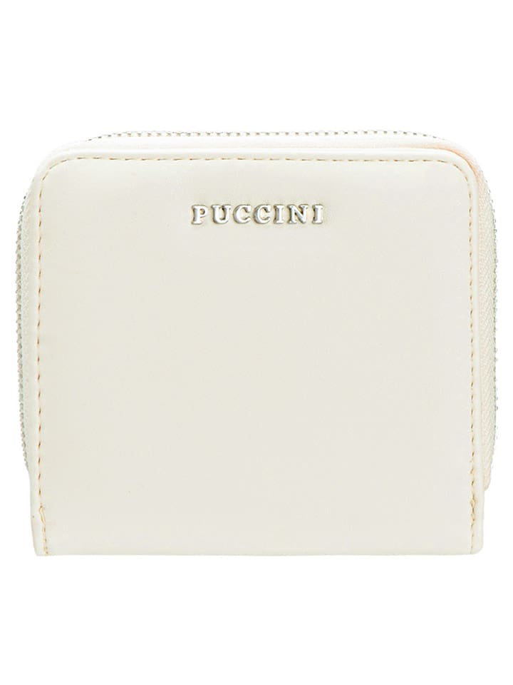 Puccini Portfel "Fashion" w kolorze kremowym - 13 x 11 x 2 cm