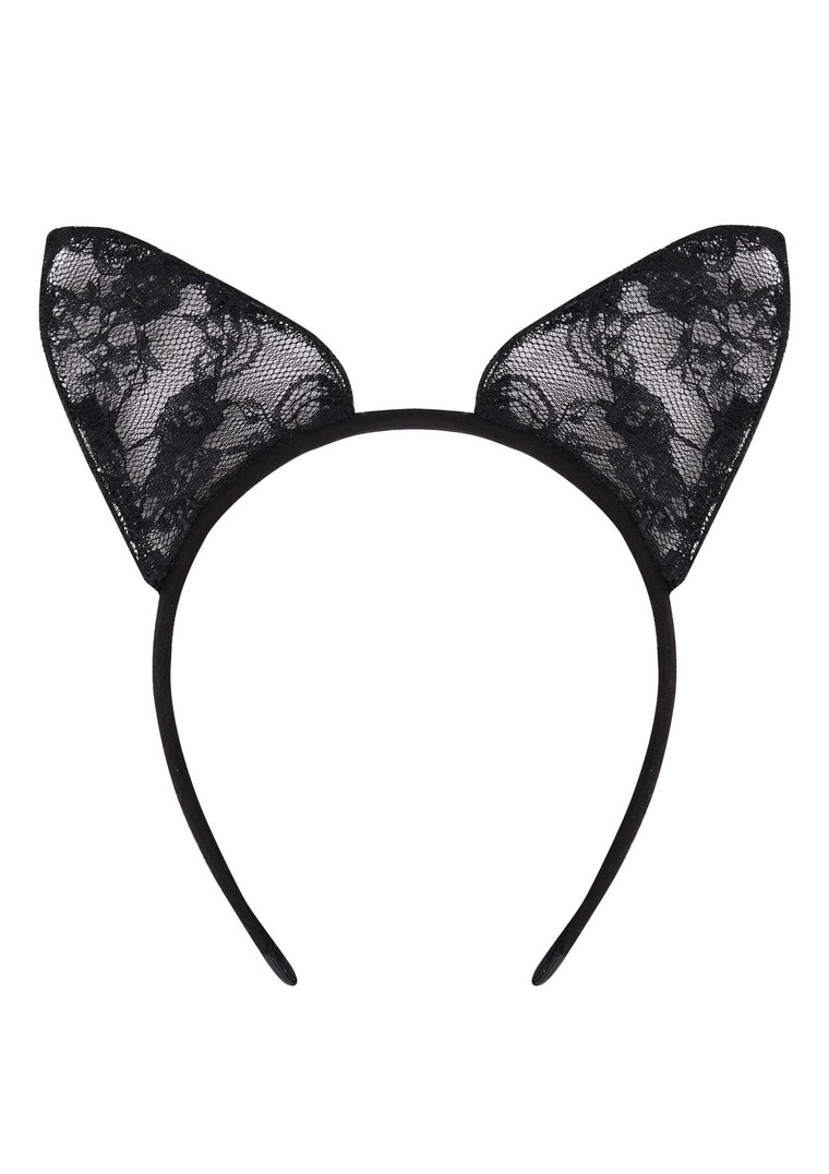 Opaska z koronkowymi uszami Cat Ears Poupee Marilyn