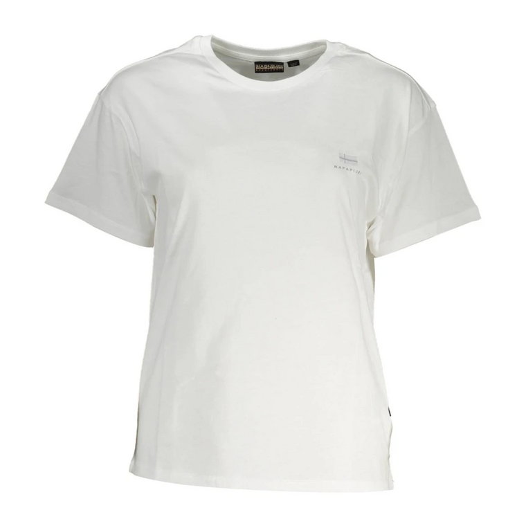 White Cotton Tops T-Shirt Napapijri