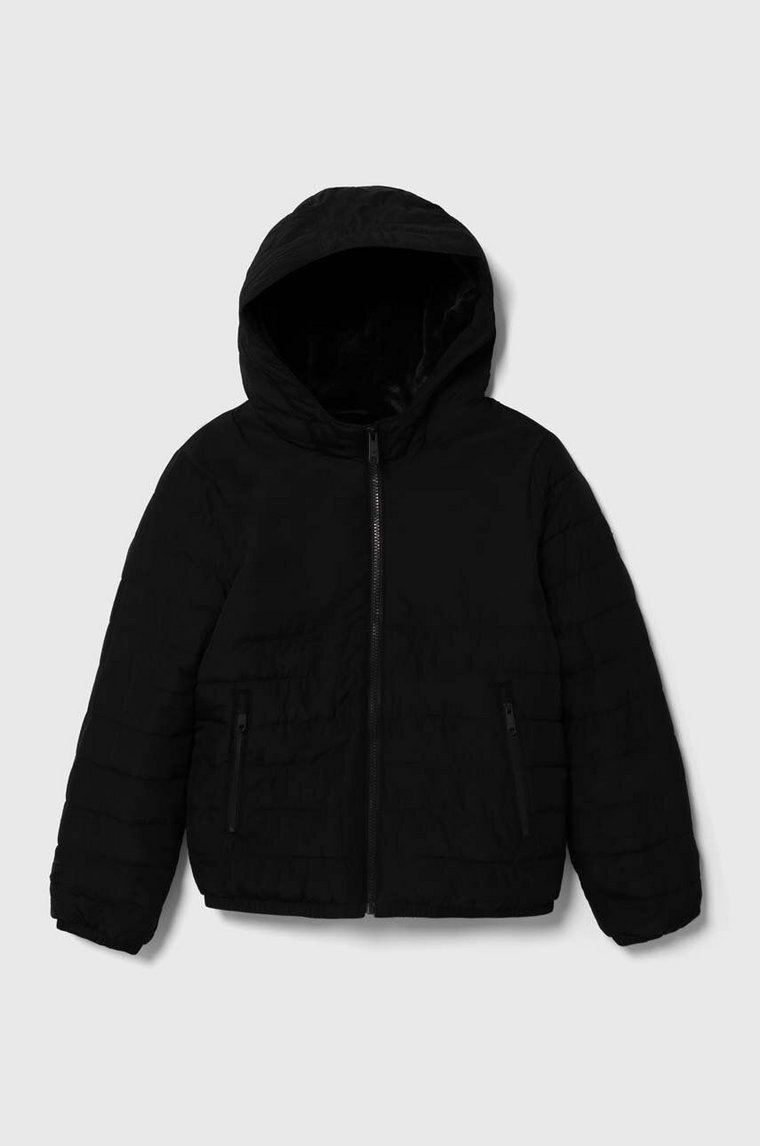Abercrombie & Fitch kurtka dziecięca kolor czarny