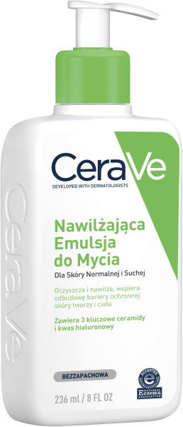 CeraVe Nawilżająca emulsja do mycia skóry suchej i normalnej, 236 ml