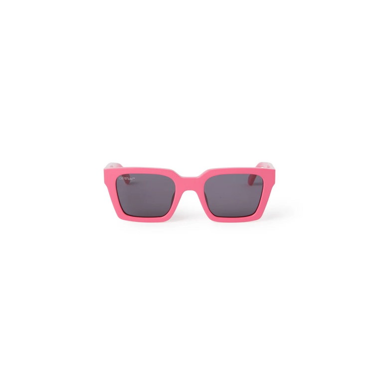 Różowe i fioletowe okulary przeciwsłoneczne dla kobiet Off White