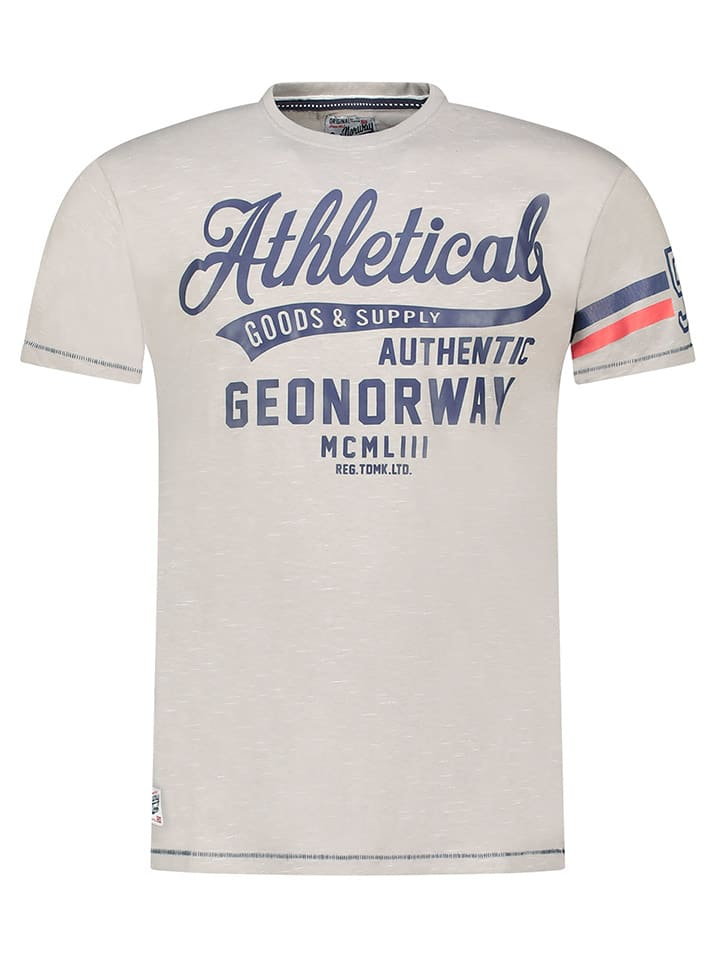 Geographical Norway Koszulka "Jortlab" w kolorze szarym