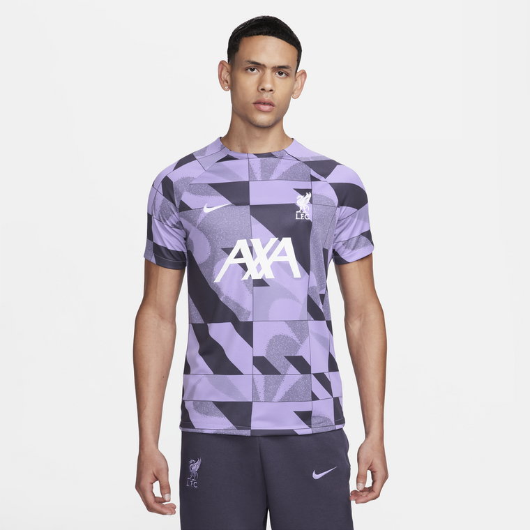 Męska przedmeczowa koszulka piłkarska Nike Dri-FIT Liverpool F.C. Academy Pro (wersja trzecia) - Fiolet