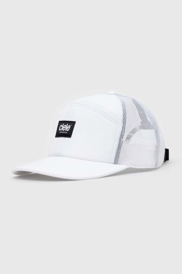 Ciele Athletics czapka z daszkiem TRKCap SC - Box CLTRKCSCBX.WH001 kolor biały z aplikacją