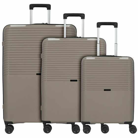 d&n Travel Line 4000 Zestaw walizek na 4 kółkach 3szt. taupe