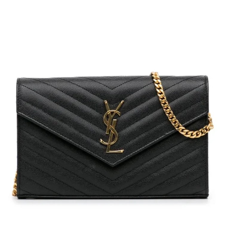 Pre-owned Leather crossbody-bags Saint Laurent Vintage