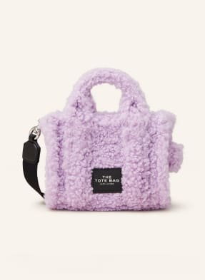 Marc Jacobs Torebka The Mini Tote Bag Z Pluszowego Materiału violett