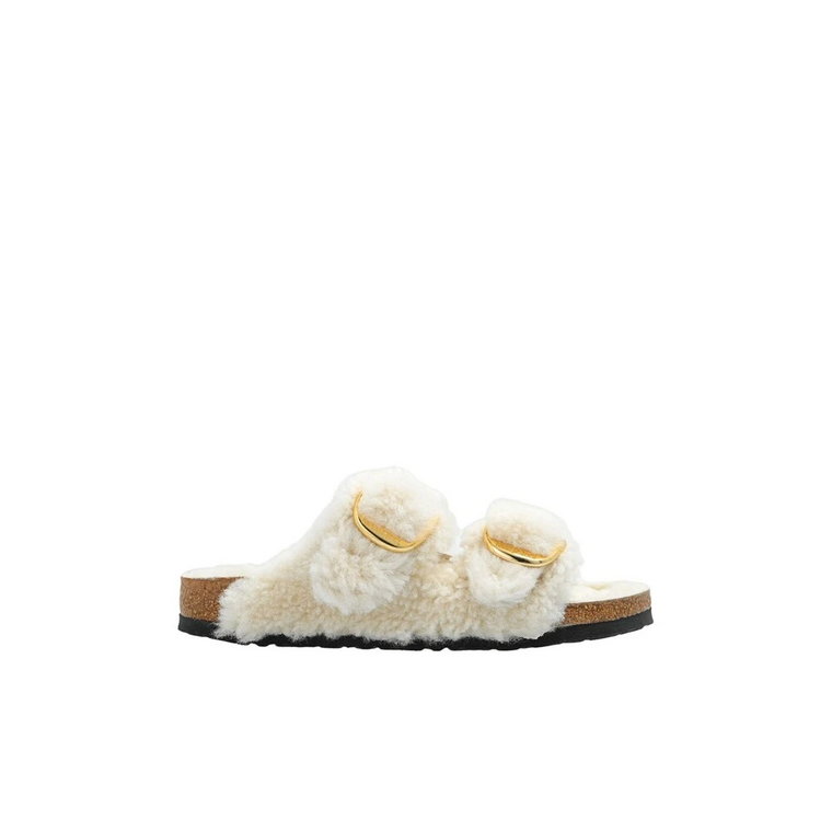 Arizona Big Buckle Shearling Sandały Birkenstock