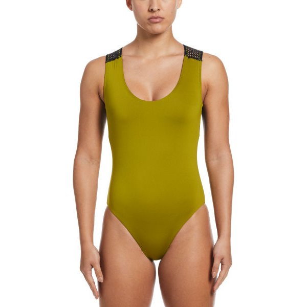 Strój kąpielowy damski Wild Keyhole Back Nike Swim