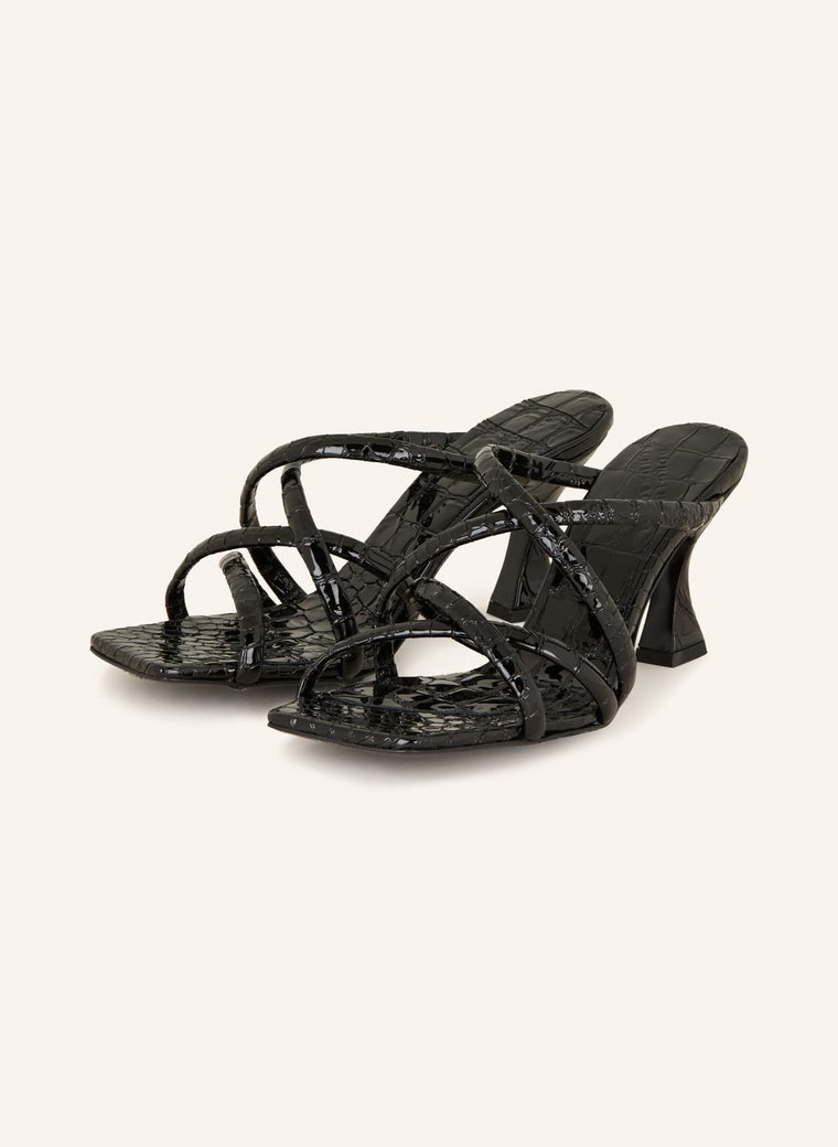 Dorothee Schumacher Klapki Typu Mules Exotic Shine schwarz