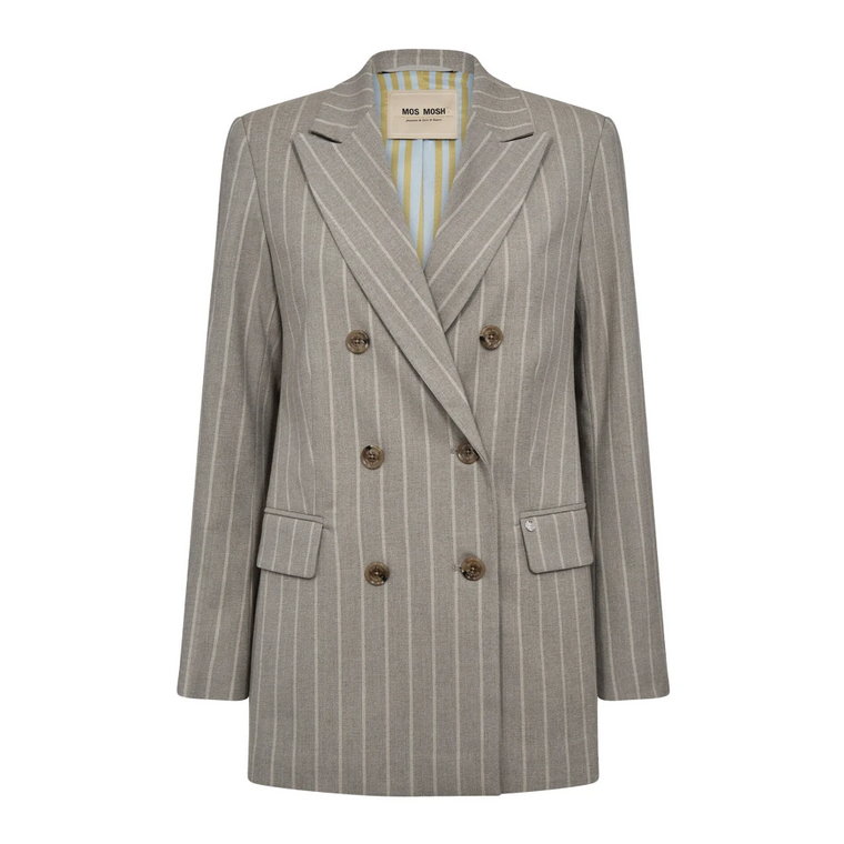 Mmmilla Stripe Blazer Roasted Cashew MOS Mosh