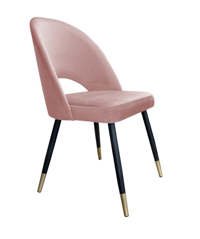 Krzesło ATOS Polo MG58, różowo-czarne, 87x64x53 cm