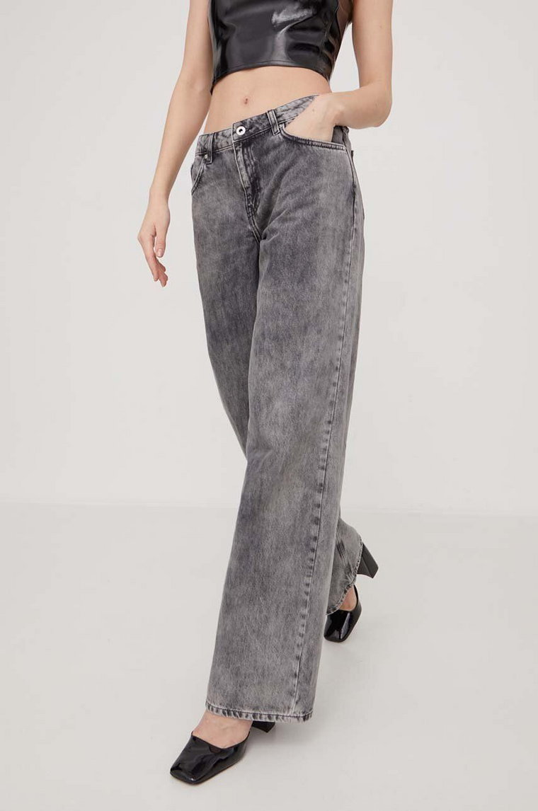 Karl Lagerfeld Jeans jeansy damskie medium waist