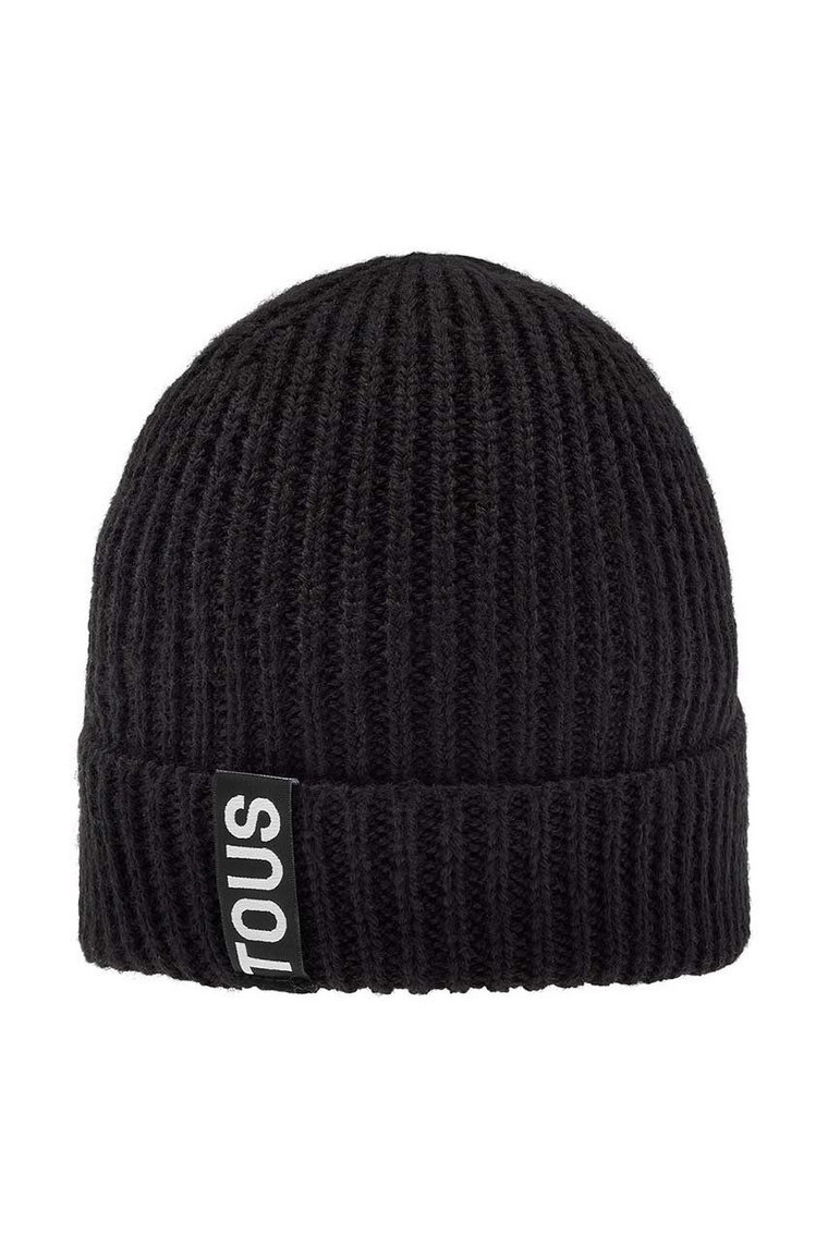 Tous czapka z domieszką wełny kolor czarny 2001941151