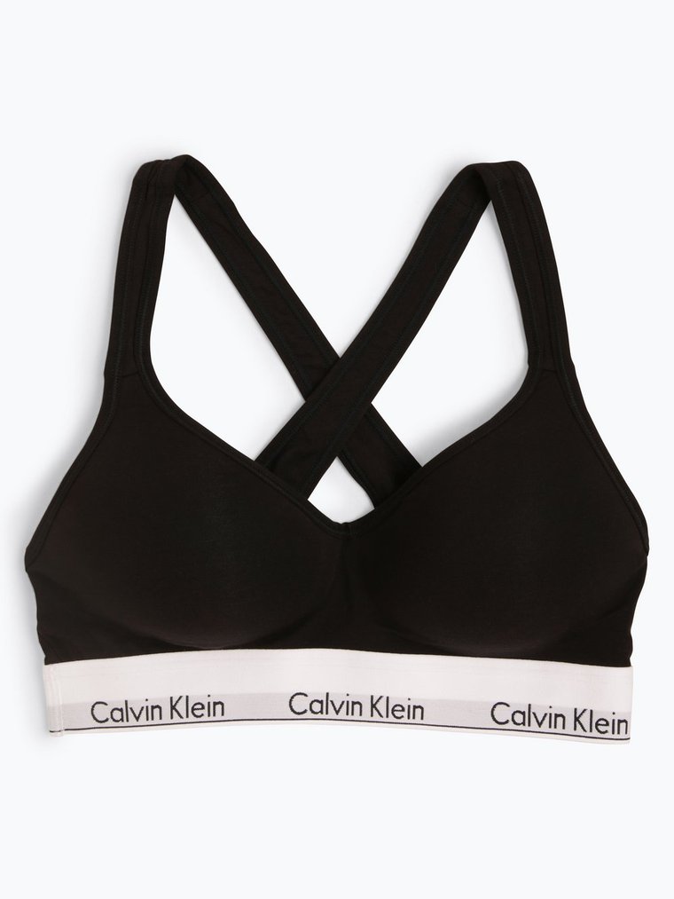 Calvin Klein Gorset damski Kobiety Dżersej czarny jednolity, S