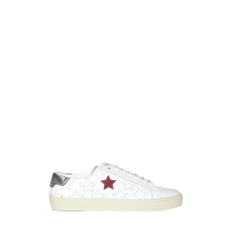 Białe California Court Classic Sl/06 Sneakers Saint Laurent