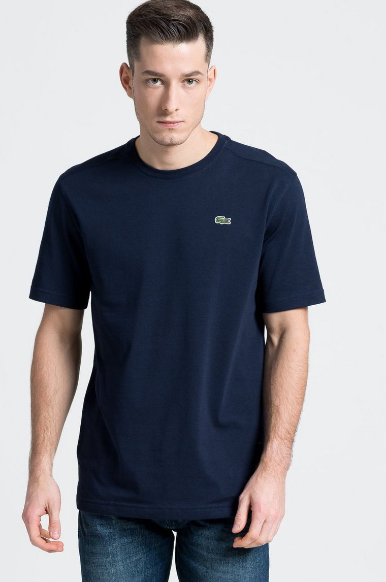 Lacoste T-shirt TH7618 kolor granatowy gładki TH7618-001