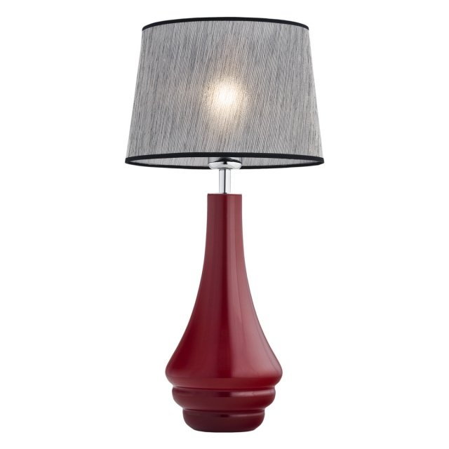 Lampa stołowa ARGON Amazonka 3028, E27, bordowa