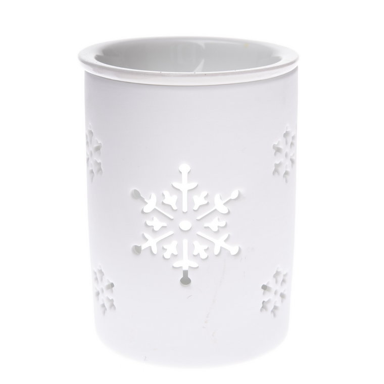 Ceramiczny kominek zapachowy Snowlet biały, 8,5 x 11,5 cm