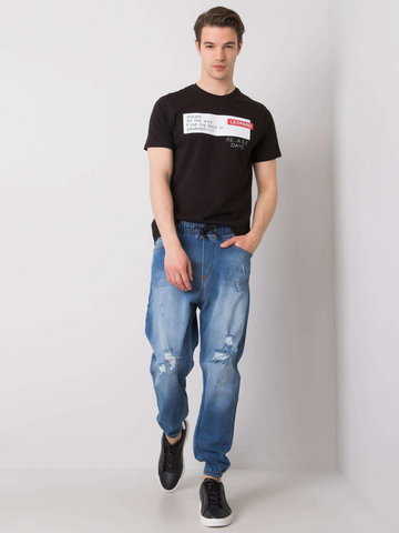 Spodnie jeans Spodnie jeansowe męskie niebieski