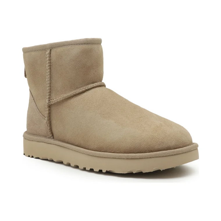 UGG Skórzane śniegowce Classic Mini II | z dodatkiem wełny