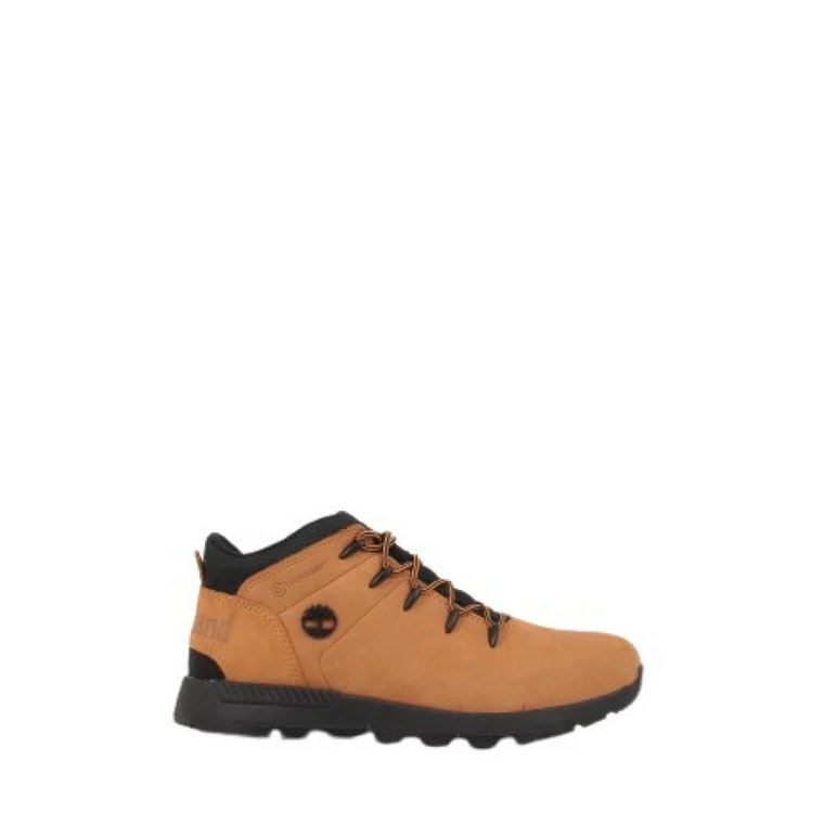 Żółte wodoodporne buty trekkingowe dla dzieci Timberland