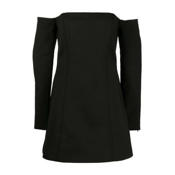 SIR the label, Alberta Sleeve Mini Dress Czarny, female,