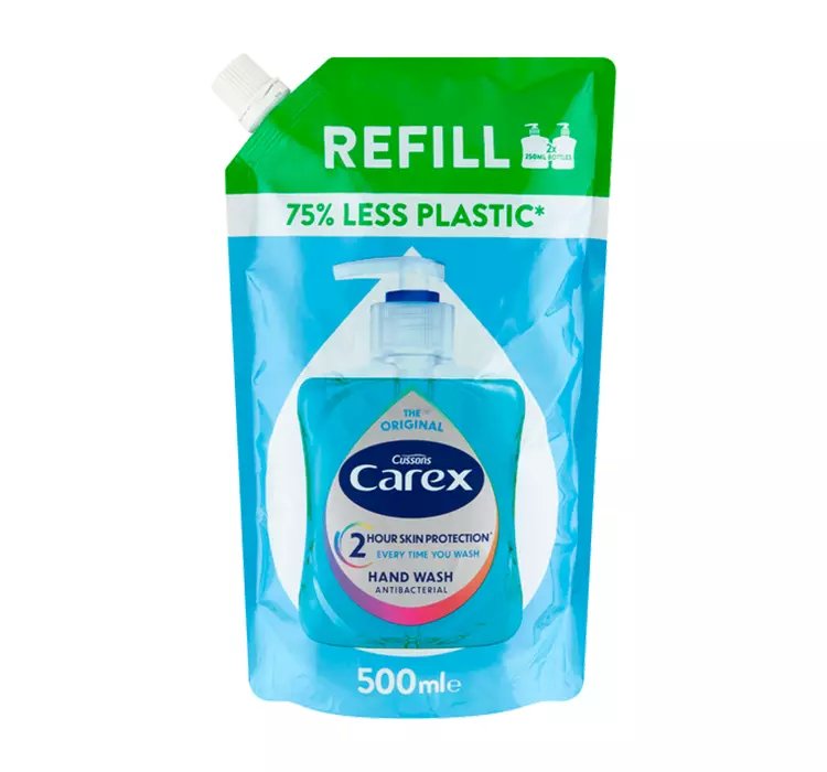 CAREX THE ORIGINAL MYDŁO ANTYBAKTERYJNE DO RĄK W PŁYNIE REFILL 500ML