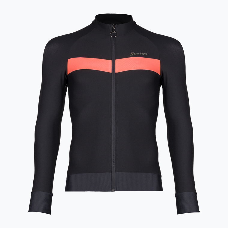 Bluza rowerowa męska Santini Adapt black/orange