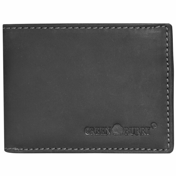 Greenburry Vintage Black Leather Wallet 12 cm black