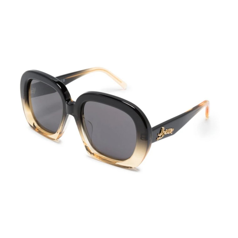 Brązowe/Hawana Okulary przeciwsłoneczne Loewe