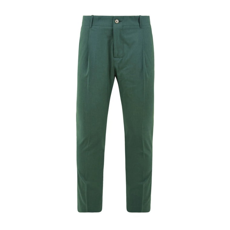 Zielone Spodnie Model Peste Daniele Alessandrini