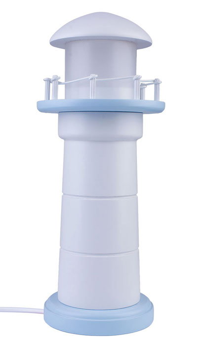 Biało-niebieska mała lampka dziecięca LED latarnia - S186-Dinos